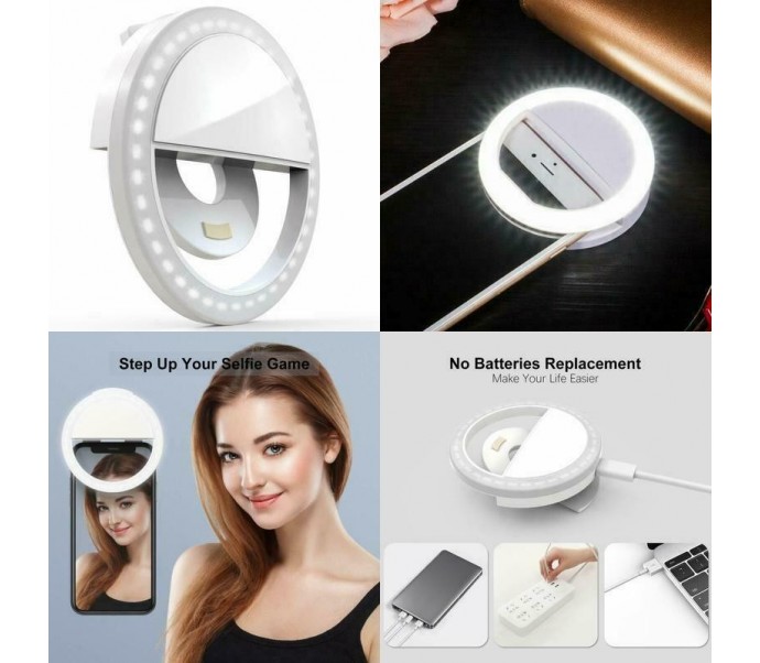 Žiedo formos led šviesos lempa "selfie ring"