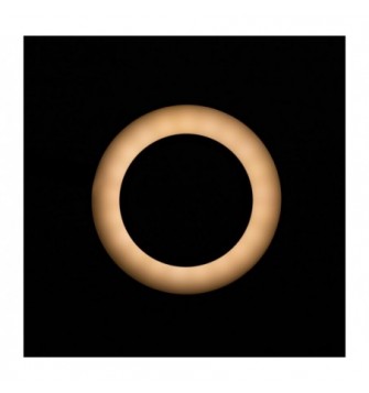 LAMPKA LUPA LED SNAKE RING NA BIURKO CZARNA