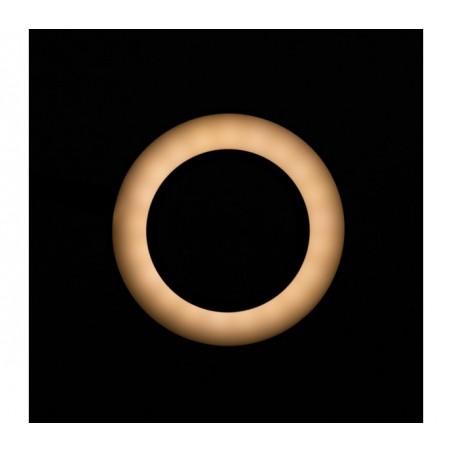LAMPKA LUPA LED SNAKE RING NA BIURKO CZARNA