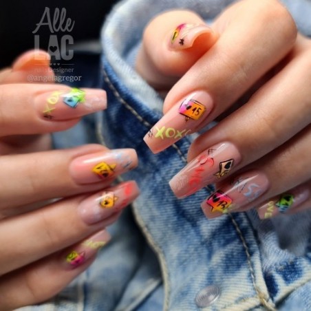 Nagų dizaino įtrinami pigmentai "SMOKE NAILS" 6