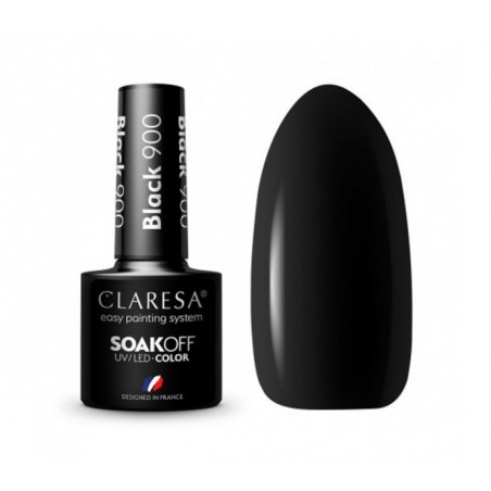 CLARESA Lakier hybrydowy BLACK 900 -5g