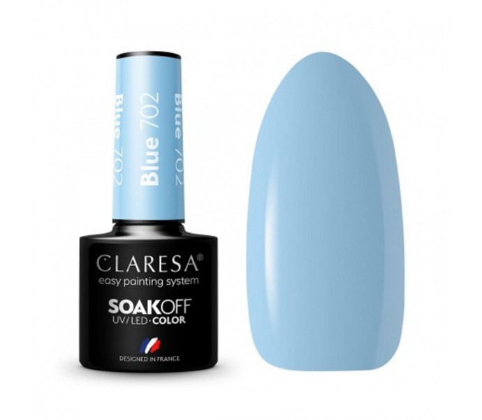 CLARESA Lakier hybrydowy BLUE 702 -5g