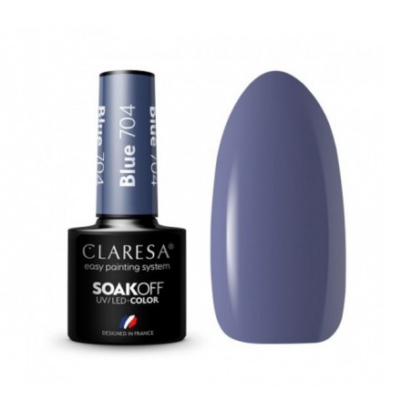 CLARESA Lakier hybrydowy BLUE 704 -5g