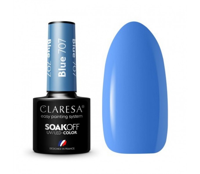 CLARESA Lakier hybrydowy BLUE 707 -5g