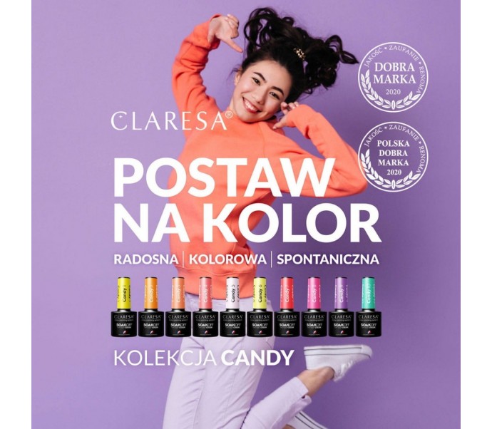 CLARESA Hibridinis gelinis lakas CANDY (3) -5g