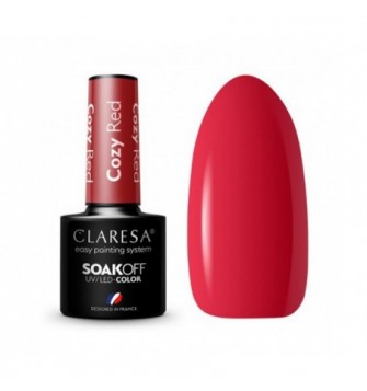 CLARESA Hibridinis gelinis lakas COZY RED -5g