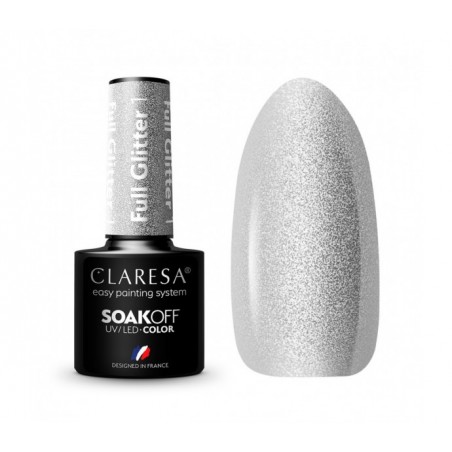 CLARESA Hibridinis gelinis lakas (FULL GLITTER 1) -5g