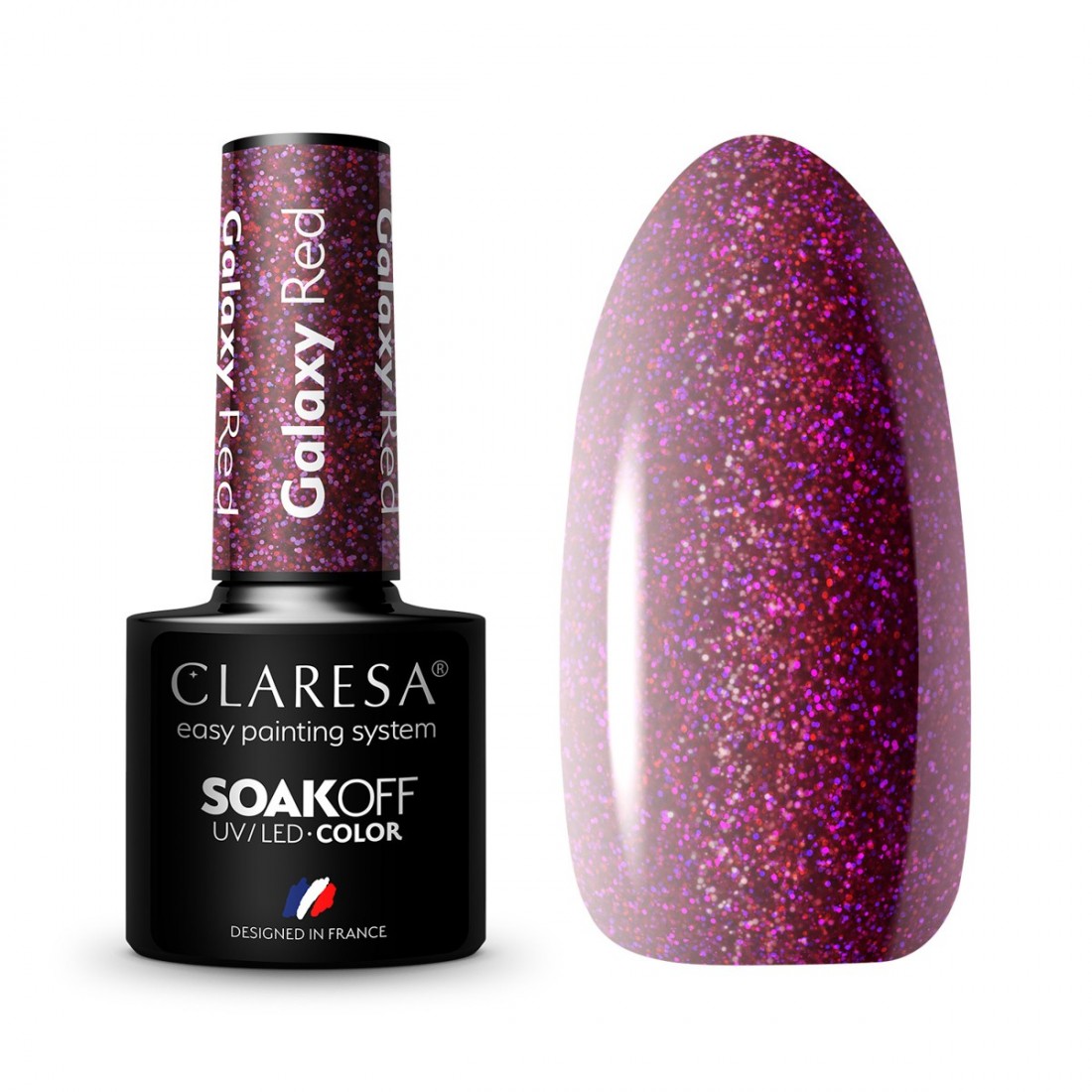 CLARESA Hibridinis gelinis lakas (Galaxy Red) 5g
