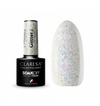 CLARESA Hibridinis gelinis lakas (GLITTER 1) -5g