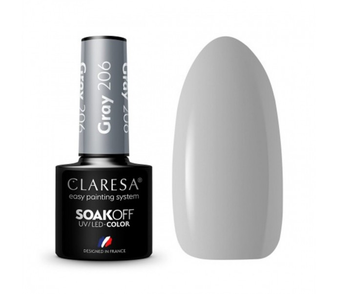 CLARESA Hibridinis gelinis lakas (GRAY 206) -5g