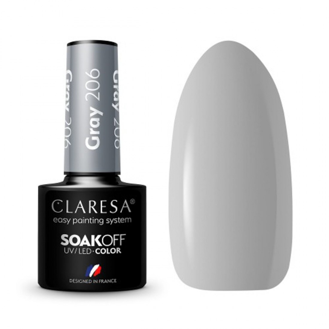 CLARESA Hibridinis gelinis lakas (GRAY 206) -5g