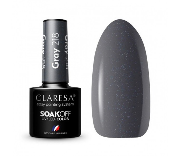 CLARESA Hibridinis gelinis lakas (GRAY 218) -5g