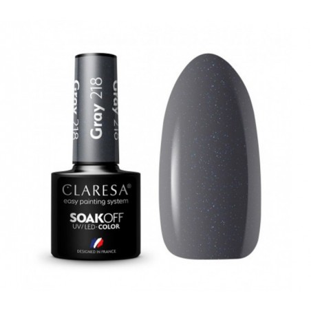 CLARESA Hibridinis gelinis lakas (GRAY 218) -5g