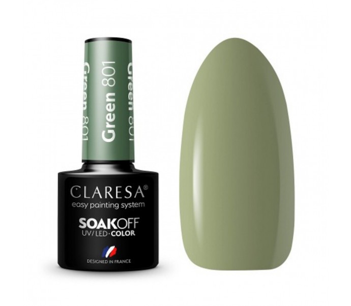 CLARESA Hibridinis gelinis lakas (GREEN 801) -5g