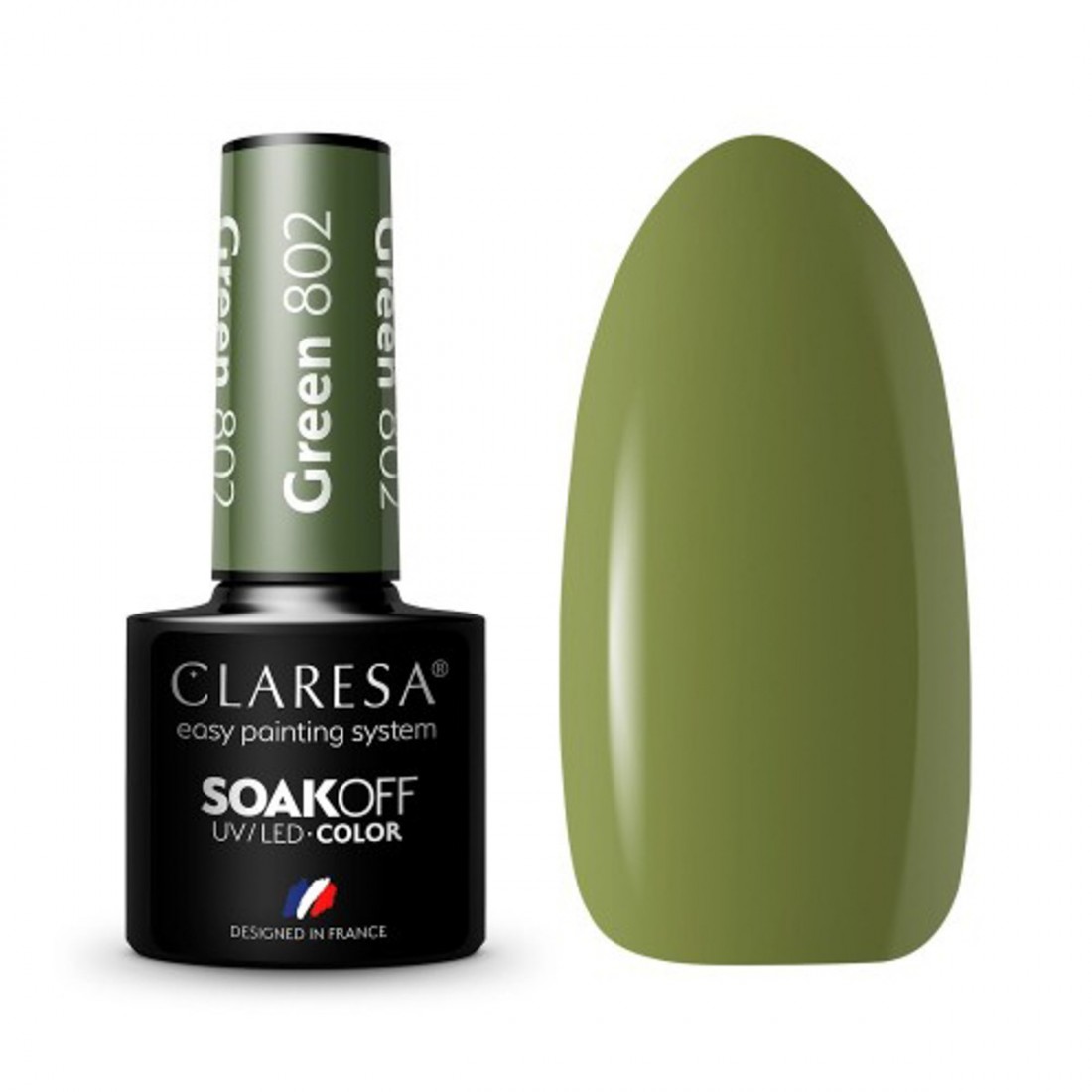 CLARESA Hibridinis gelinis lakas (GREEN 802) -5g