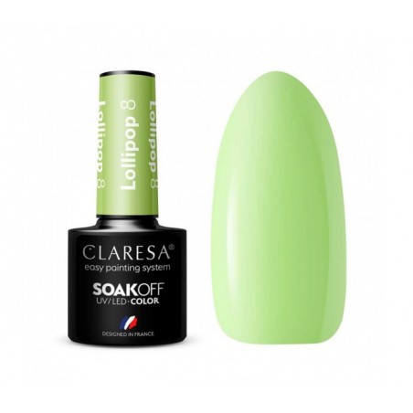 CLARESA Lakier hybrydowy LOLLIPOP 8 -5g