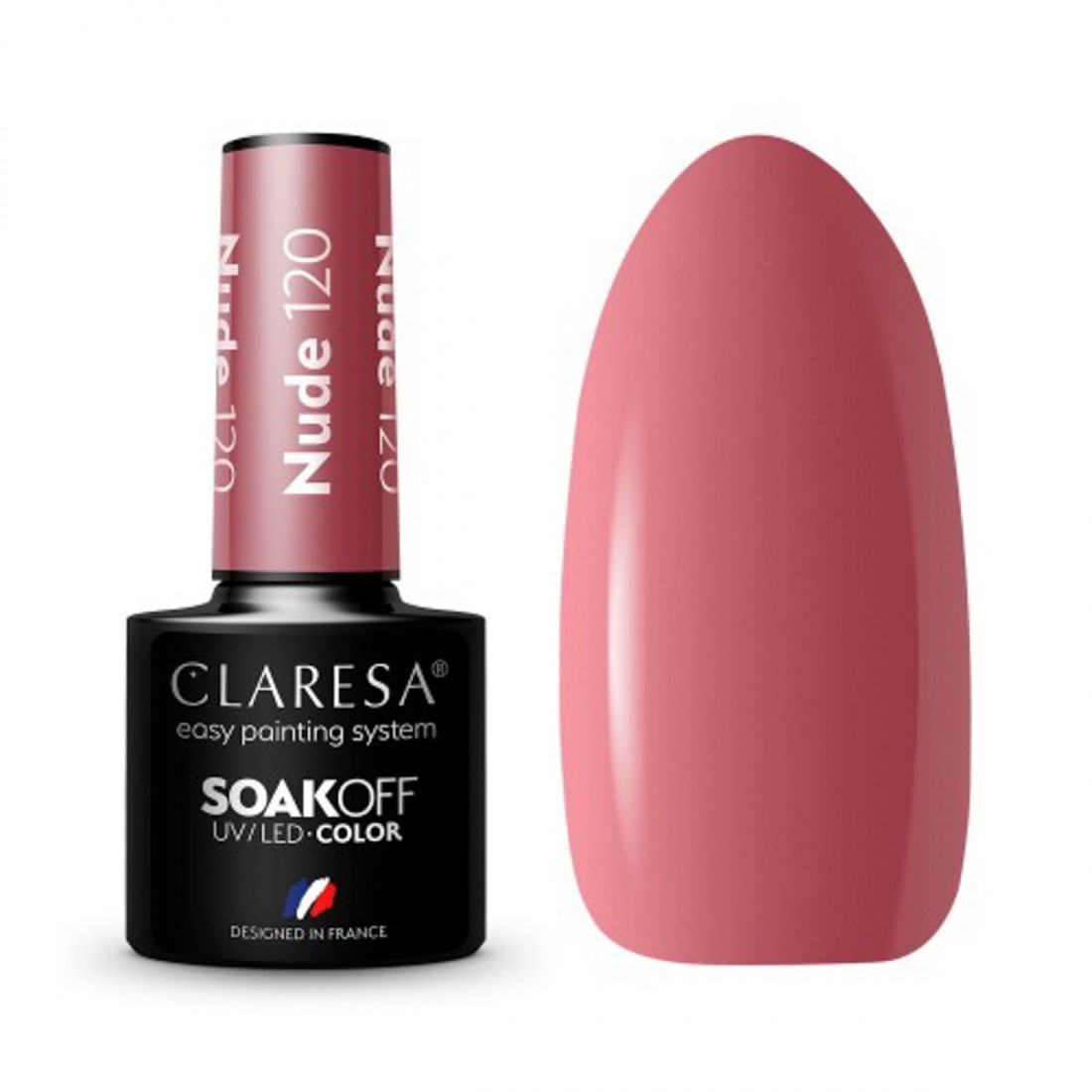 CLARESA Hibridinis gelinis lakas (NUDE 120) -5g