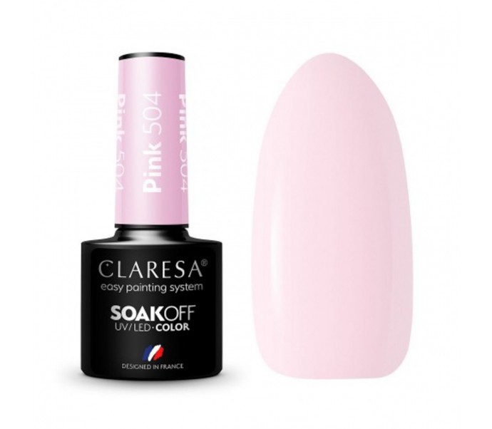 CLARESA Hibridinis gelinis lakas (PINK 504) -5g