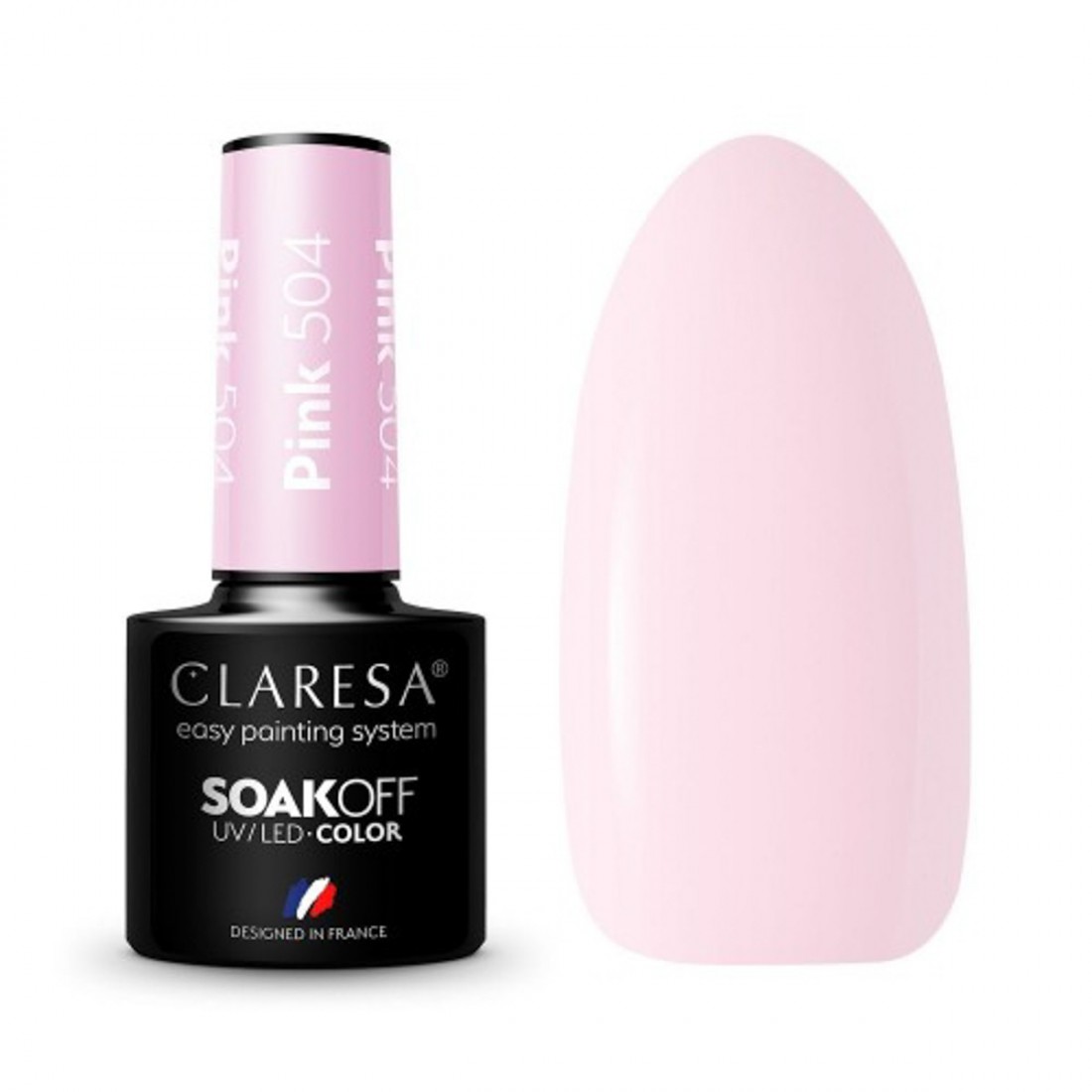 CLARESA Hibridinis gelinis lakas (PINK 504) -5g