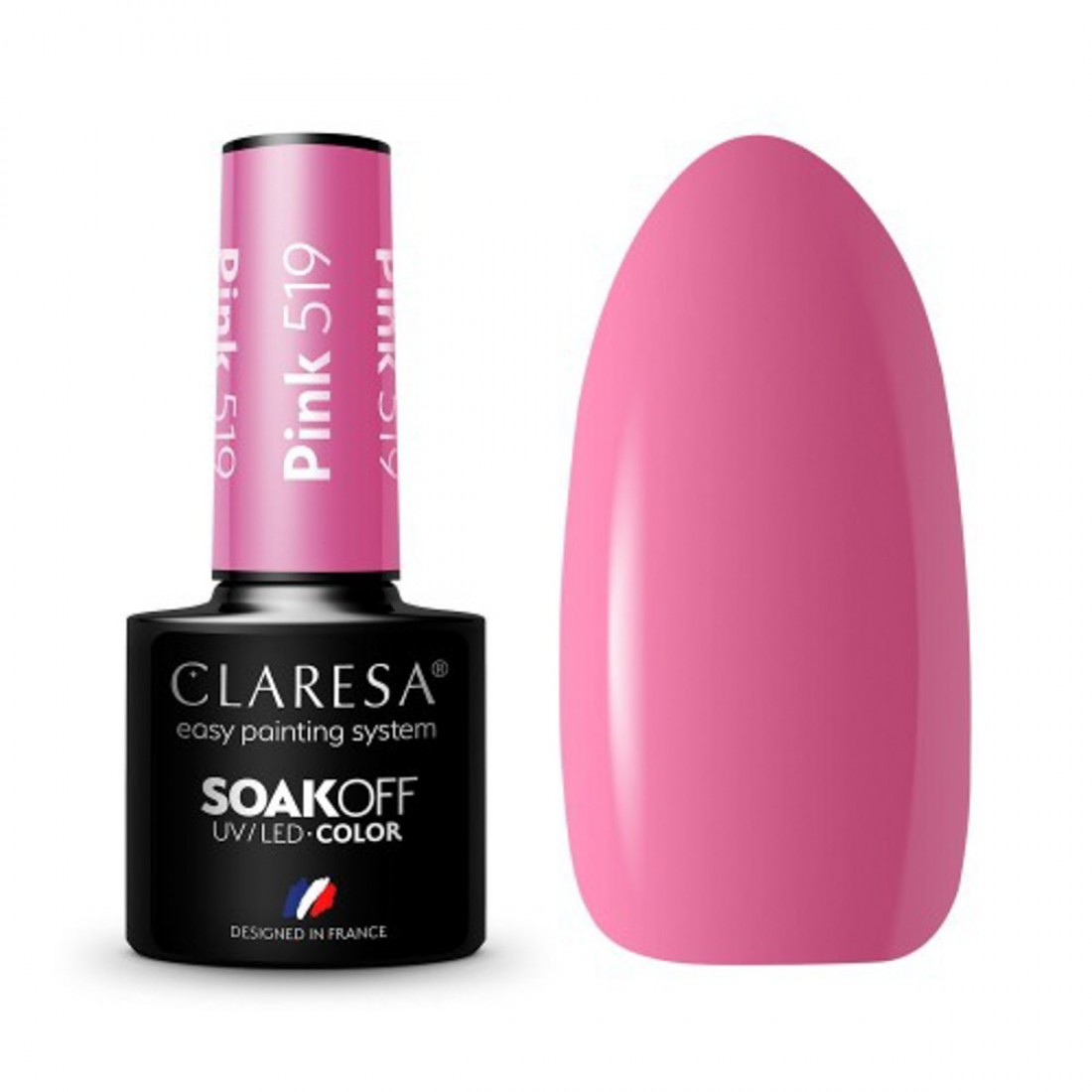 CLARESA Hibridinis gelinis lakas (PINK 519) -5g