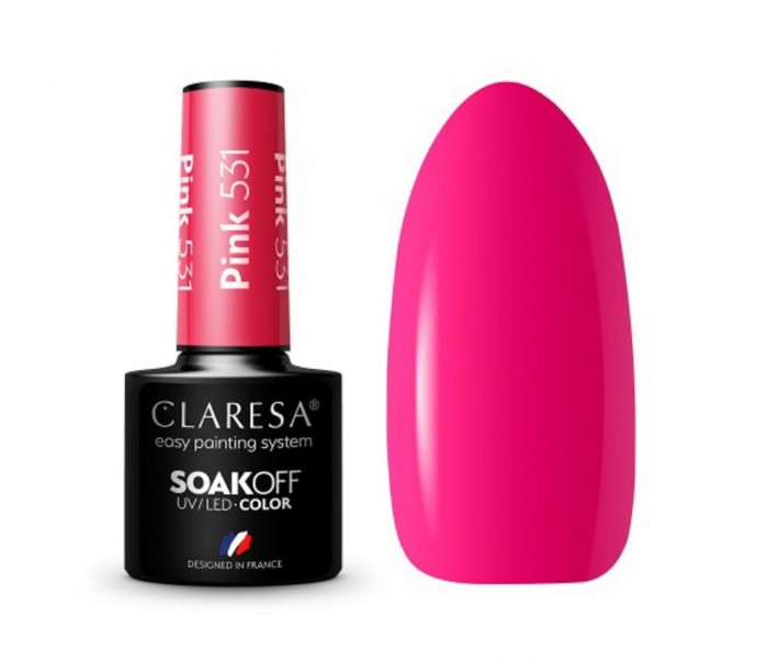 CLARESA Hibridinis gelinis lakas (PINK 531) -5g