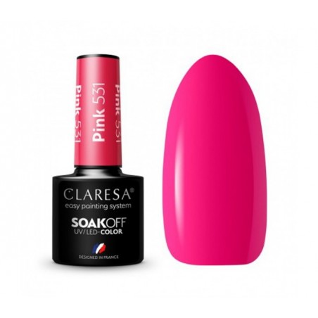 CLARESA Hibridinis gelinis lakas (PINK 531) -5g