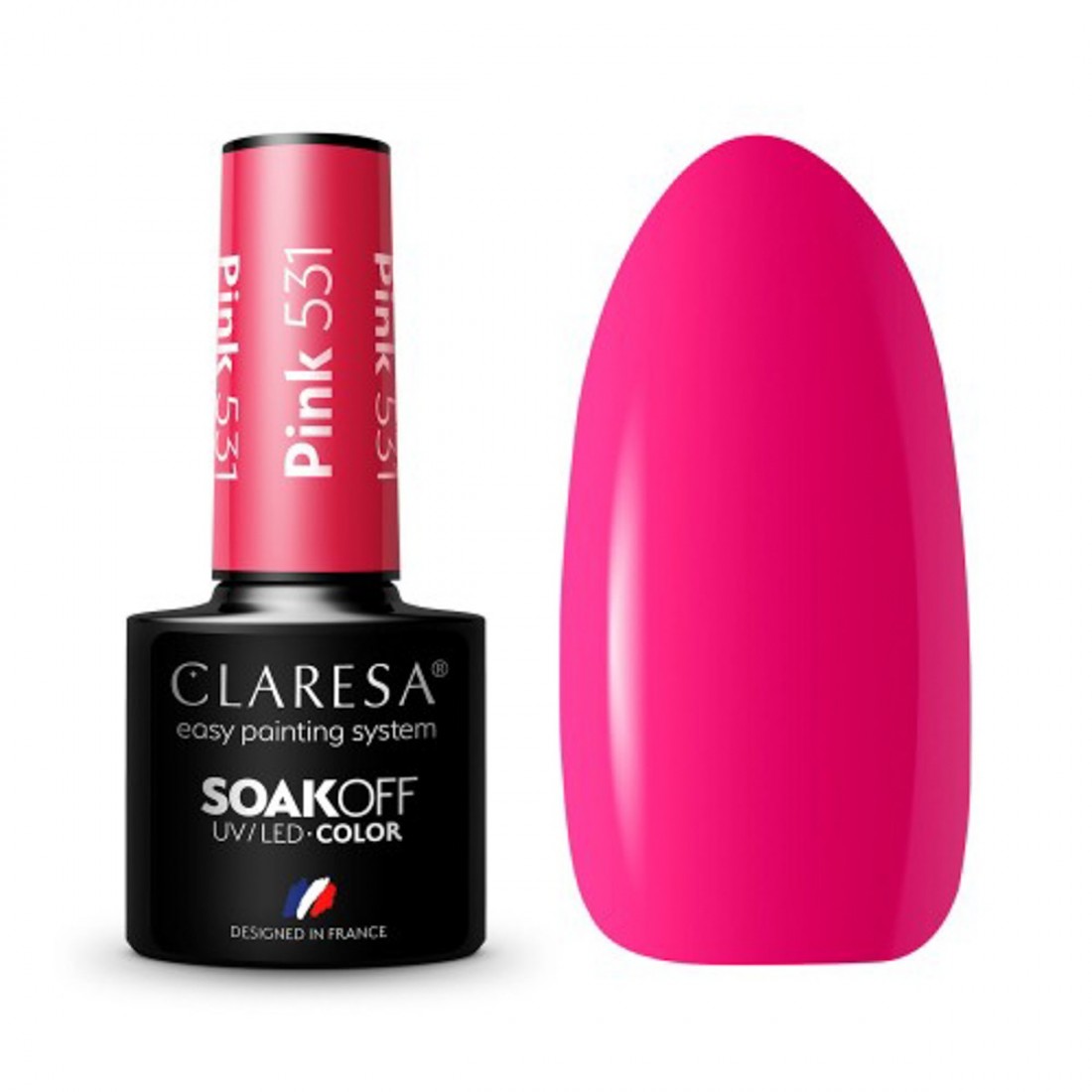 CLARESA Hibridinis gelinis lakas (PINK 531) -5g