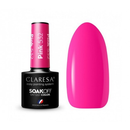 CLARESA Hibridinis gelinis lakas (PINK 532) -5g