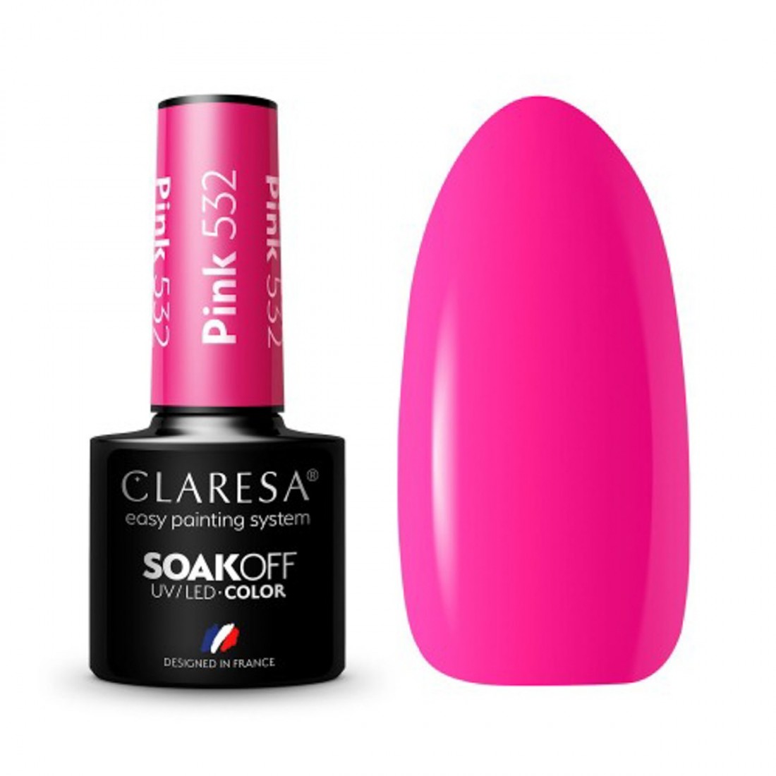 CLARESA Hibridinis gelinis lakas (PINK 532) -5g