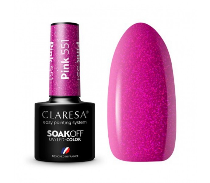 CLARESA Hibridinis gelinis lakas (PINK 551) -5g