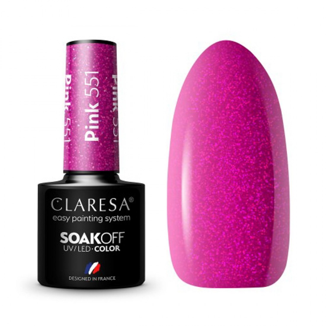 CLARESA Hibridinis gelinis lakas (PINK 551) -5g