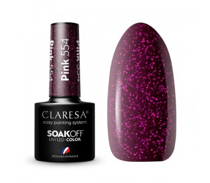 CLARESA Hibridinis gelinis lakas (PINK 554) -5g