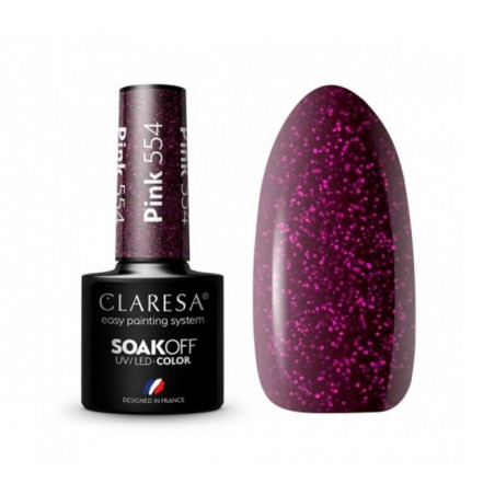 CLARESA Hibridinis gelinis lakas (PINK 554) -5g