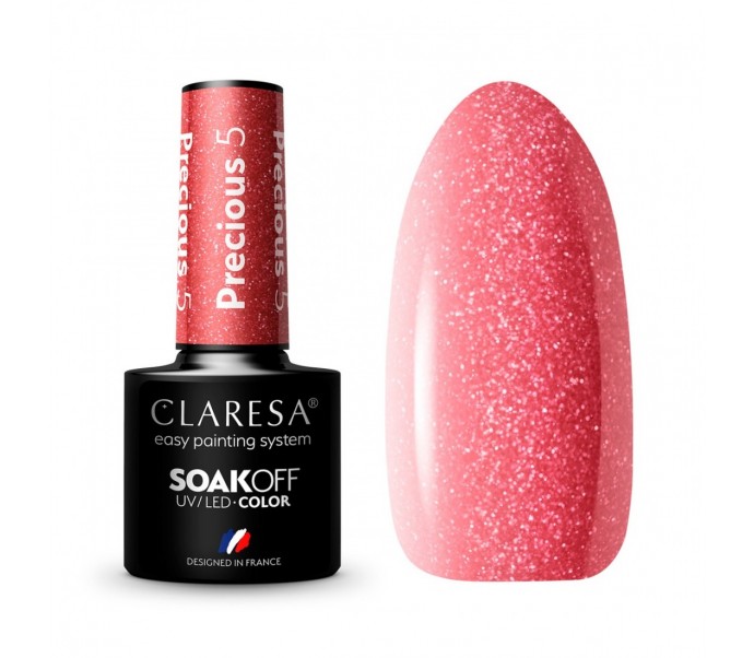 CLARESA Hibridinis gelinis lakas (Precious PS5) 5 ml