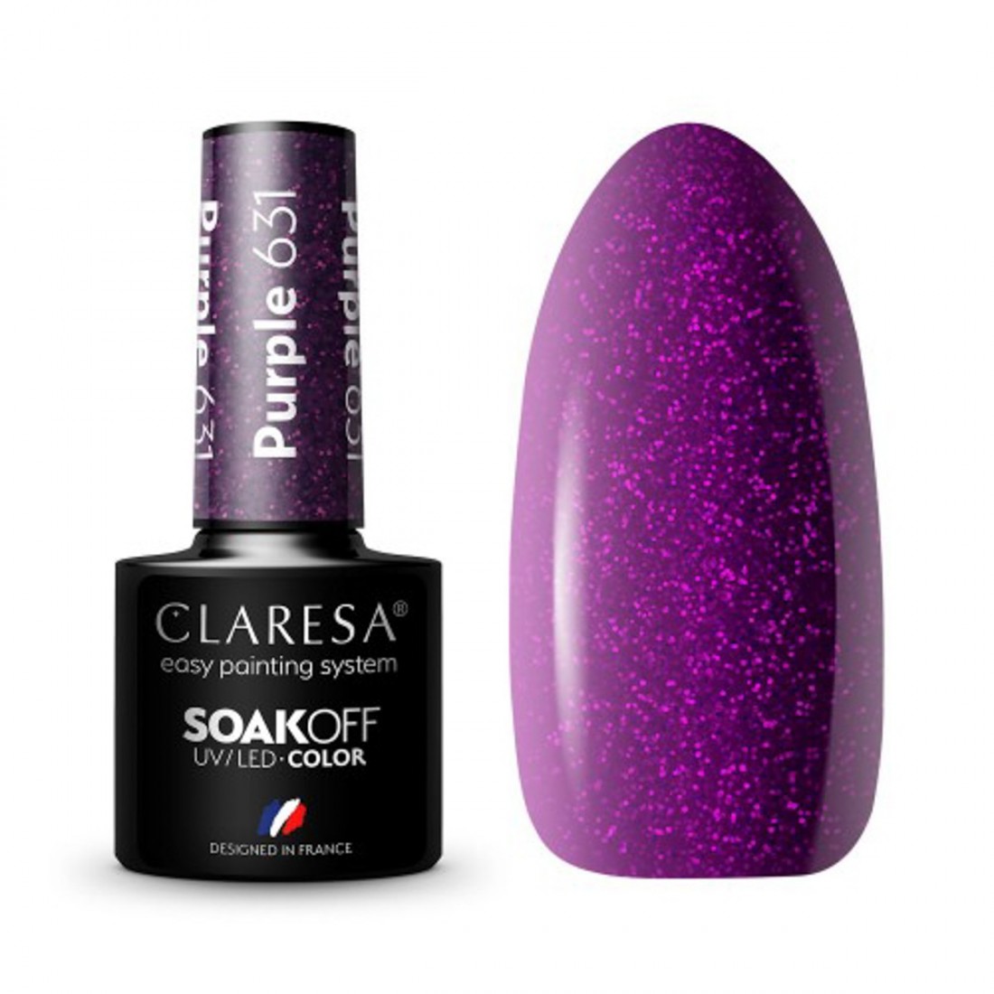 CLARESA Hibridinis gelinis lakas (PURPLE 631) -5g