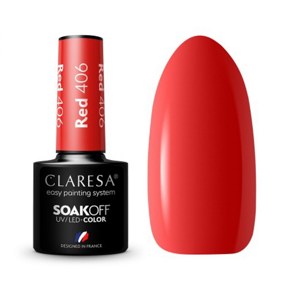 CLARESA Hibridinis gelinis lakas (RED 406) 5g