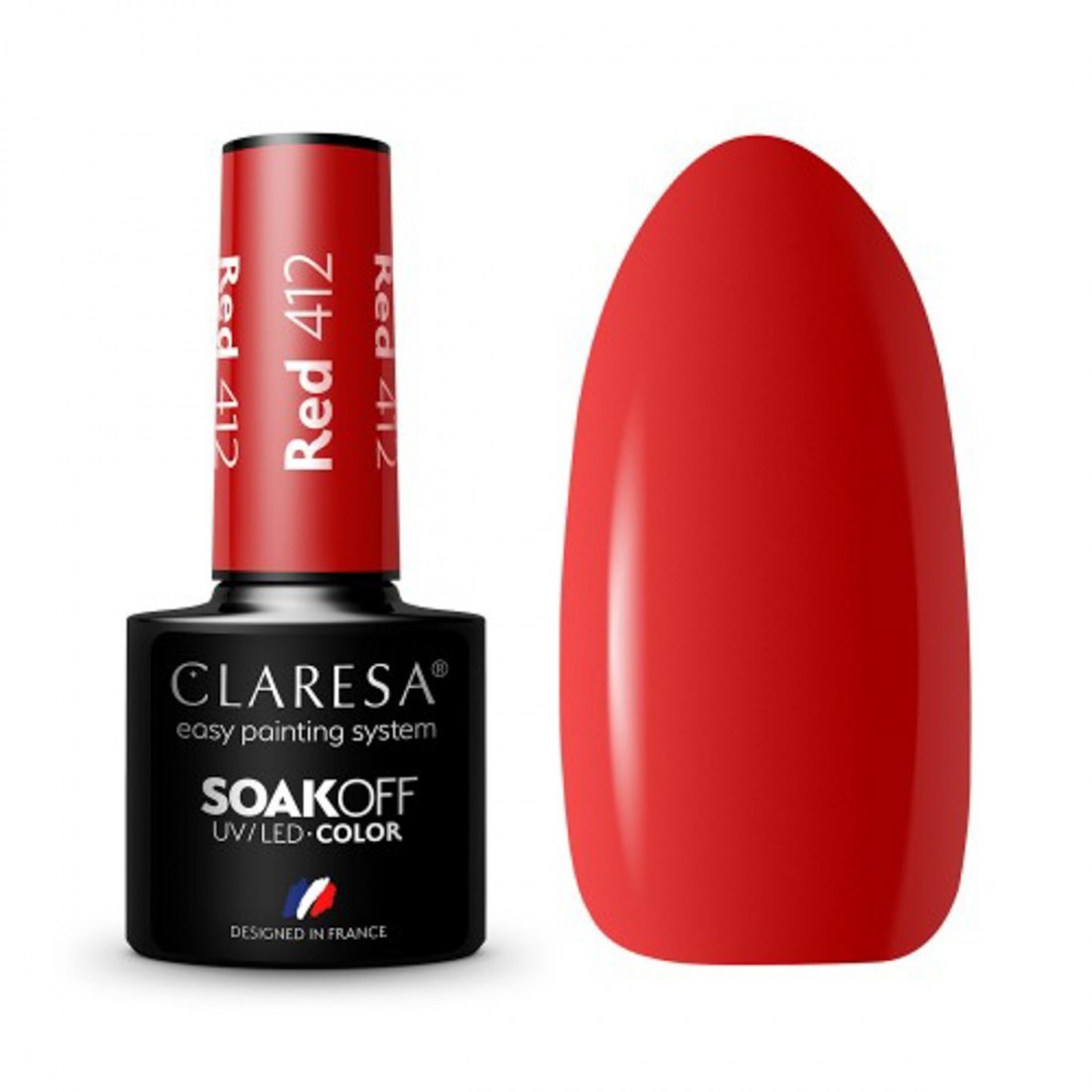 CLARESA Hibridinis gelinis lakas (RED 412) -5g