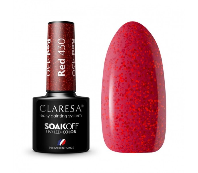CLARESA Hibridinis gelinis lakas (RED 430) -5g