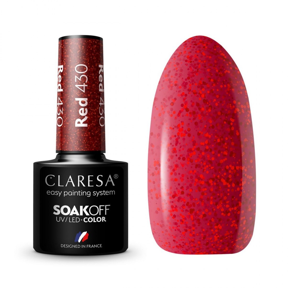 CLARESA Hibridinis gelinis lakas (RED 430) -5g
