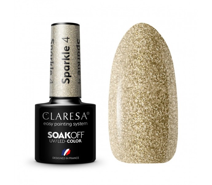 CLARESA Hibridinis gelinis lakas (SPARKLE 4)-5g