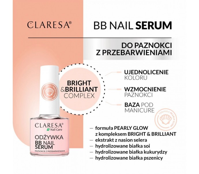 CLARESA nagų serumas "BB", 5ml