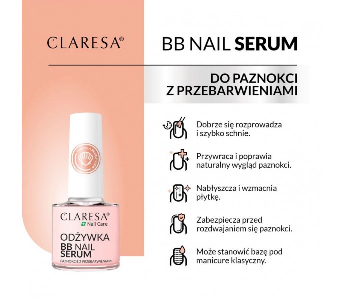 CLARESA nagų serumas "BB", 5ml