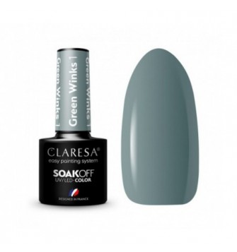 CLARESA lakier hybrydowy GREEN WINKS 1 -5g