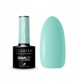 CLARESA lakier hybrydowy GREEN WINKS 4 -5g