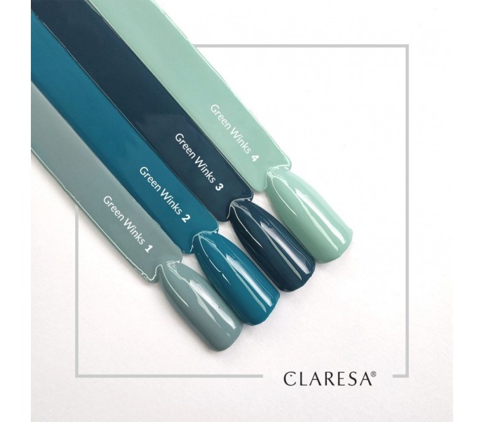 CLARESA lakier hybrydowy GREEN WINKS 4 -5g