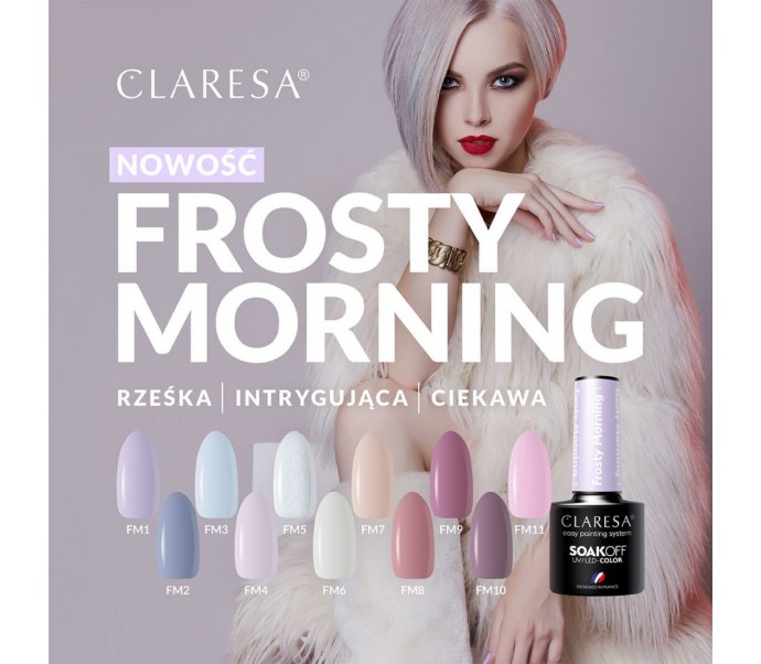 CLARESA Lakier hybrydowy Frosty Morning 11 -5g