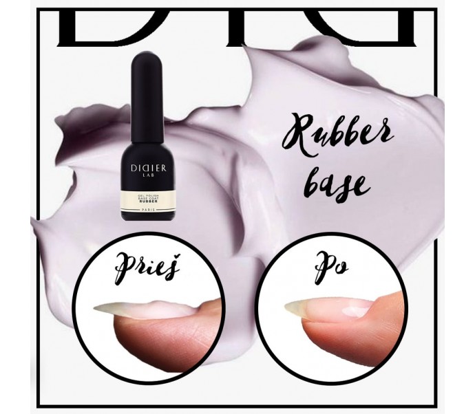 "Didier Lab" kaučiukinė bazė "Rubber base"