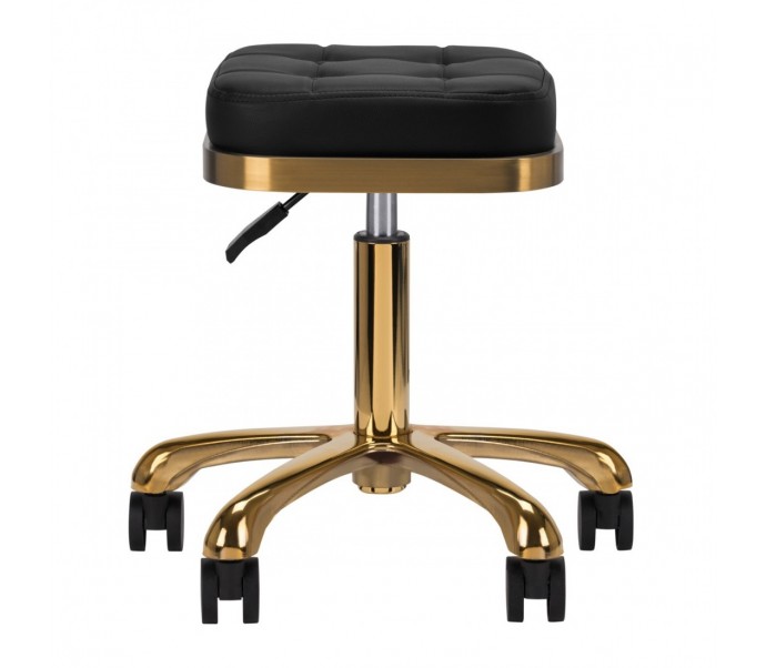 TABORET KOSMETYCZNY M-1645 ZŁOTO CZARNY