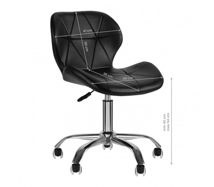 TABORET KOSMETYCZNY QS-06 CZARNY