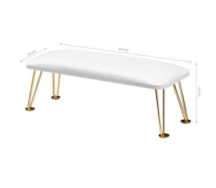 PODPÓRKA DO MANICURE 6M ZŁOTA BIAŁA